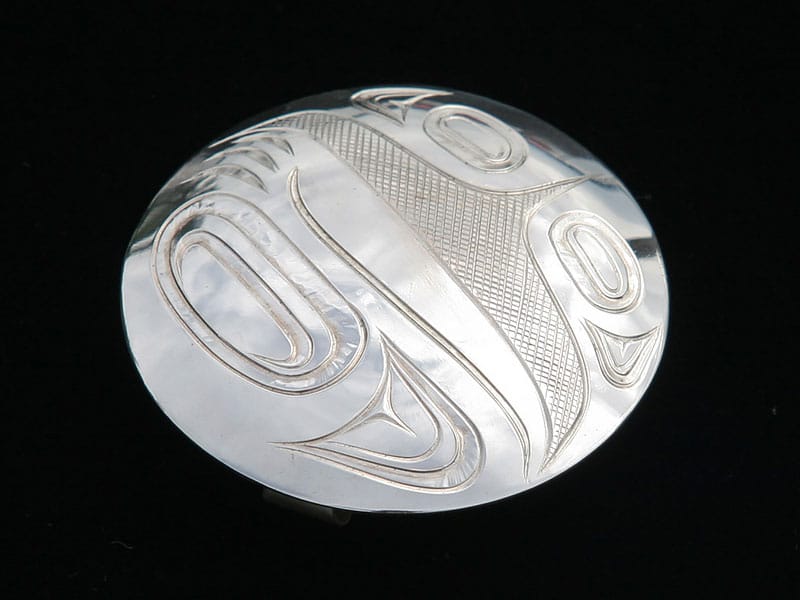 QCL gift shop Haida silver pendant