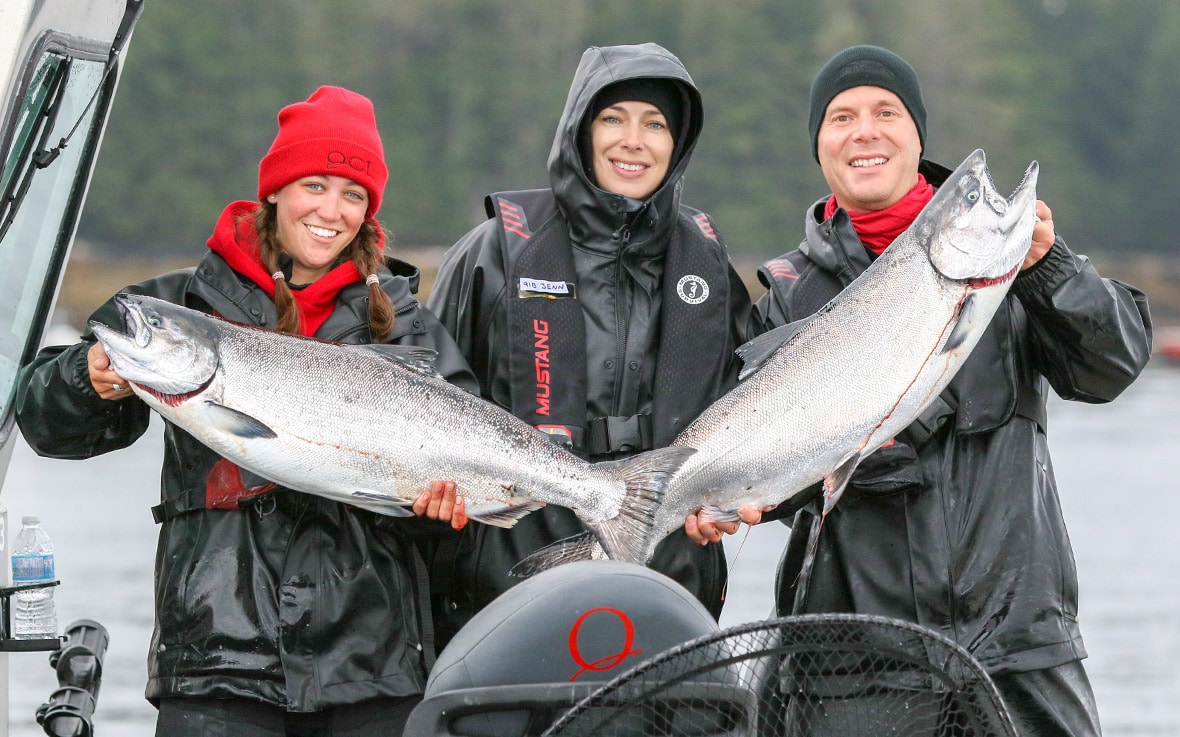 Chinook salmon fishing at QCL